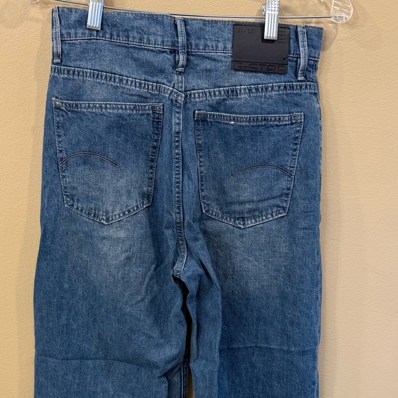 G-Star Women’s Jeans Ultra High Deck Wide Leg Raw Hem Size 27 Waist x 30 Length - Picture 5 of 16